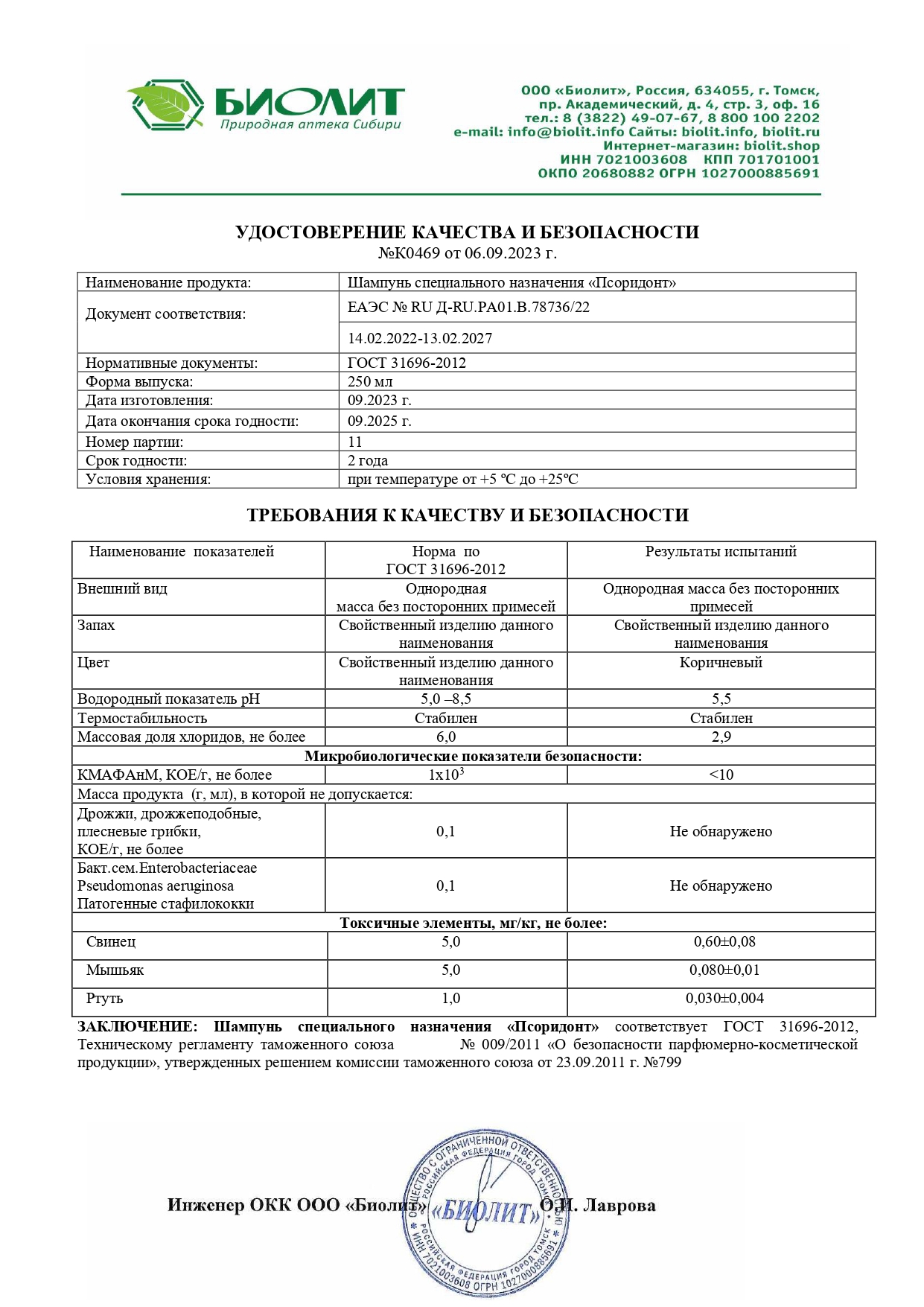Паспорт №092023